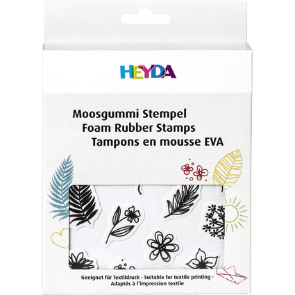 HEYDA Moosgummi Stempel-Set "Ornamente"