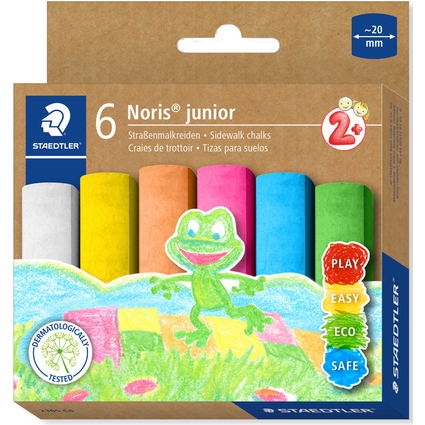 STAEDTLER Straenmalkreide Noris junior, 6er Karton