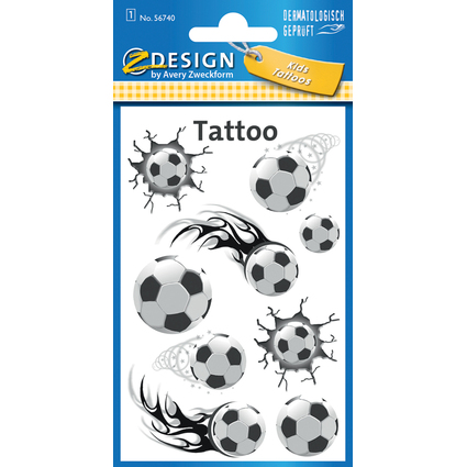 ZDesign KIDS Kinder-Tattoos "Fuball"