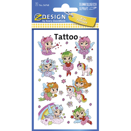 AVERY Zweckform ZDesign Kids Tattoos "Feen"