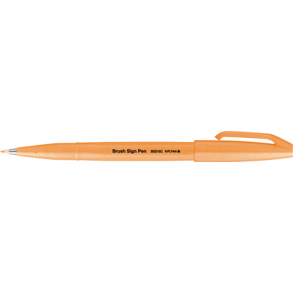 PentelArts Faserschreiber Brush Sign Pen SES15, neonorange