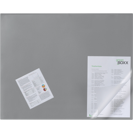 DURABLE Schreibunterlage, 650 x 520 mm, PVC, grau