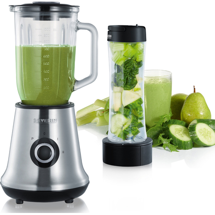 SEVERIN Multimixer + Smoothie Mix & Go SM 7971, Edelstahl