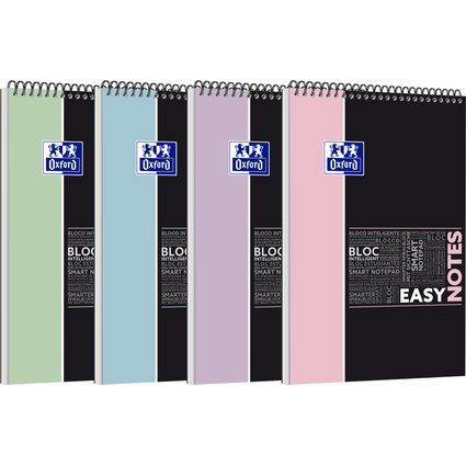 Oxford Studium Spiralnotizblock EASYNOTES Pastell, A4+