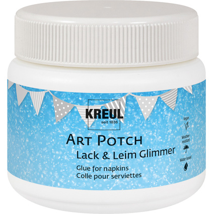 KREUL Servietten-Lack & Leim ART POTCH, glimmer, 150 ml