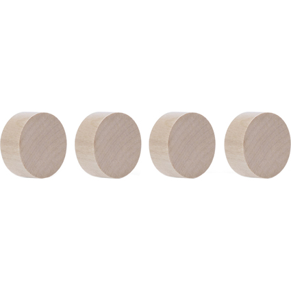 magnetoplan Neodym-Magnete Wood Series Circle, birke