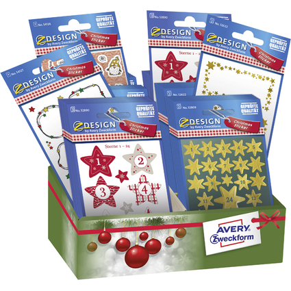 AVERY Zweckform ZDesign Weihnachts-Sticker "Adventskalender"