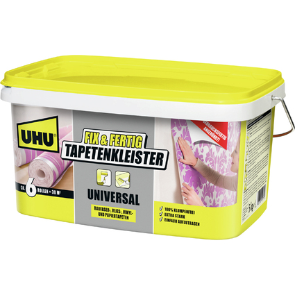 UHU Fix & Fertig Tapetenkleister Universal, 5 kg Eimer