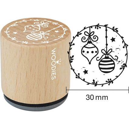 COLOP Motiv-Stempel Woodies "Weihnachtskugeln"