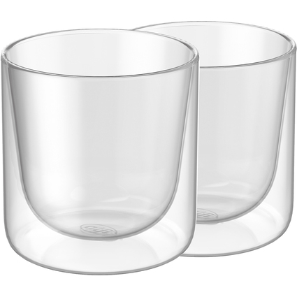 alfi Trinkglas-Set GLASSMOTION, doppelwandig, 190 ml