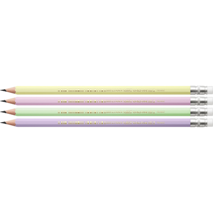 BIC Bleistift Evolution PASTEL, Hrtegrad: HB, sortiert