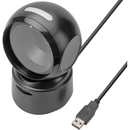 DIGITUS 1D/2D Desktop USB-Barcode Scanner, schwarz