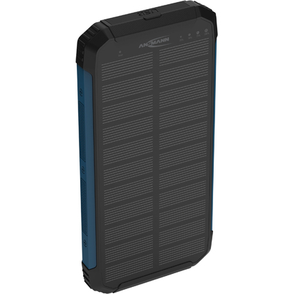 ANSMANN Mobiler Zusatzakku PB212W mit Solar, 10.000 mAh