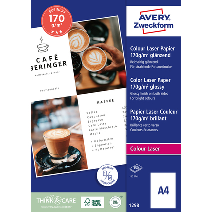 AVERY Zweckform Laser Papier BUSINESS, DIN A4, 170 g/qm