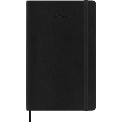 MOLESKINE Buchkalender 2025, Wochen, L/A5, Softcover,schwarz