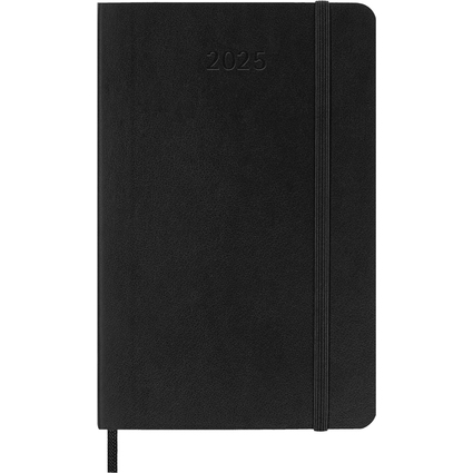 MOLESKINE Buchkalender 2025, Wochen, L/A5, Softcover,schwarz