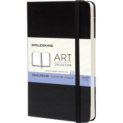 MOLESKINE Skizzenbuch, P/A6, 165 g/qm, Hardcover, schwarz