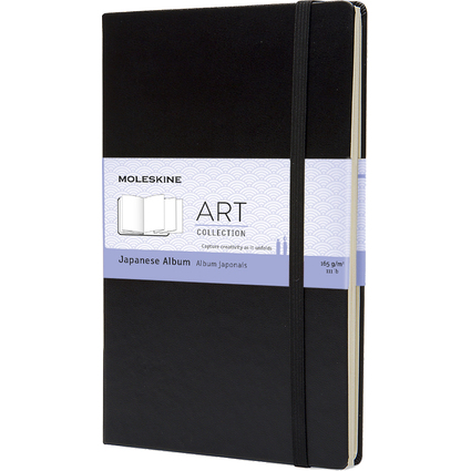 MOLESKINE Japanisches Album, 165g/qm, L/A5, Hardcover, sw