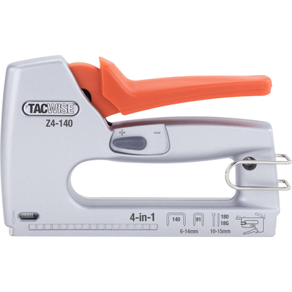 TACWISE Tacker/Nageltacker Z4-140 (4-in-1), silber/orange