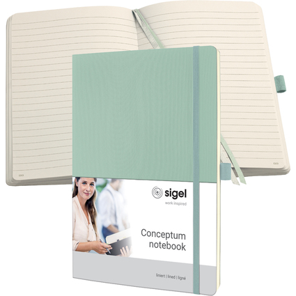 sigel Notizbuch Conceptum, DIN A4, liniert, mint