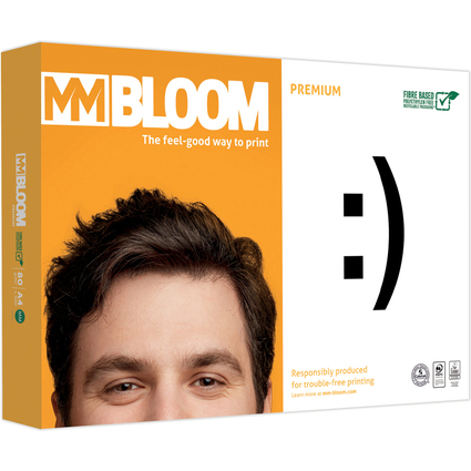 BLOOM Multifunktionspapier PREMIUM, A4, 80 g/qm, wei