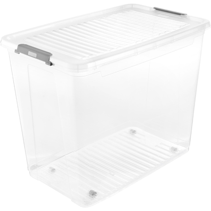 keeeper Aufbewahrungsbox "leo", 74 Liter, transparent