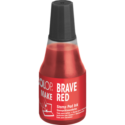 COLOP Stempelfarbe MAKE, 25 ml, brave red