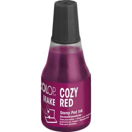 COLOP Stempelfarbe MAKE, 25 ml, cozy red