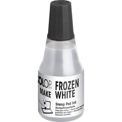 COLOP Stempelfarbe MAKE, 25 ml, frozen white