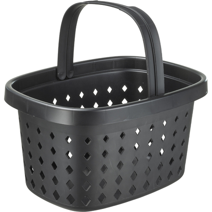 NHG Einkaufskorb SEOUL BASKET, PP, 16 Liter, schwarz