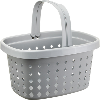 NHG Einkaufskorb SEOUL BASKET, PP, 16 Liter, grau