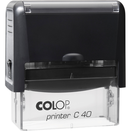 COLOP Textstempel Printer C40, 6-zeilig, schwarz