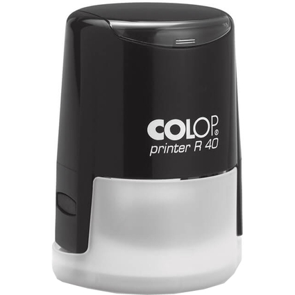 COLOP Textstempel Printer R40, rund, schwarz