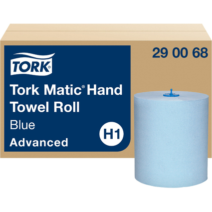 TORK Matic Handtuchrolle, 2-lagig, blau, 150 m