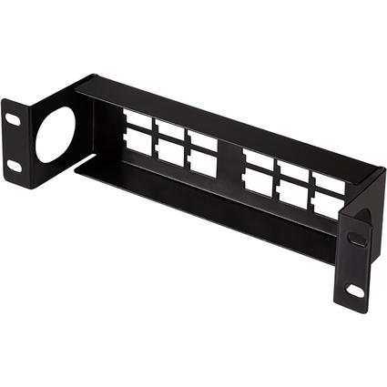 LogiLink 10" Keystone Patch Panel, 12-Port, schwarz