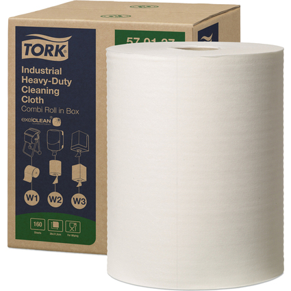 TORK Industrie-Putzrolle, 1-lagig, wei, 60,8 m