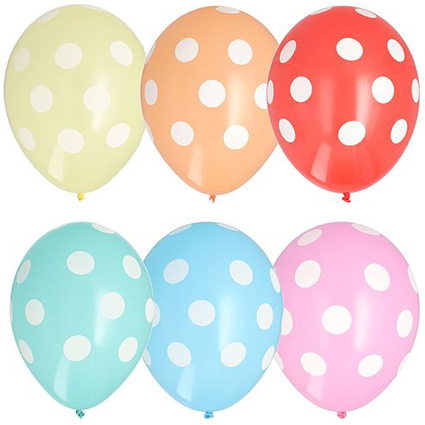 PAPSTAR Luftballons "Dots", farbig sortiert