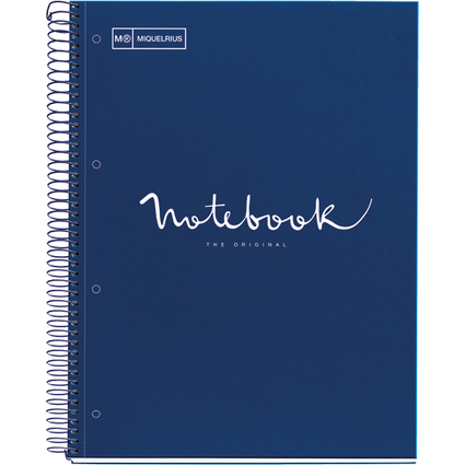 MIQUELRIUS Collegeblock "Notebook EMOTIONS", DIN A4, marine