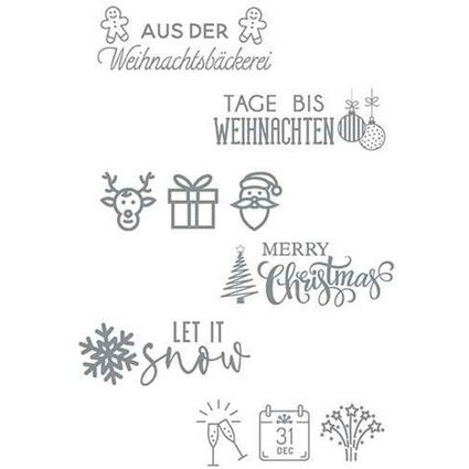 trodat Kreativstempel-Set VINTAGE "Weihnachts-Edition"