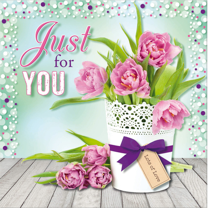 SUSY CARD 3D-Grukarte "Tulpentopf"