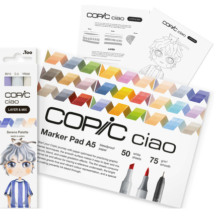 COPIC Marker ciao "LAYER & MIX Manga Starter Set", Serene