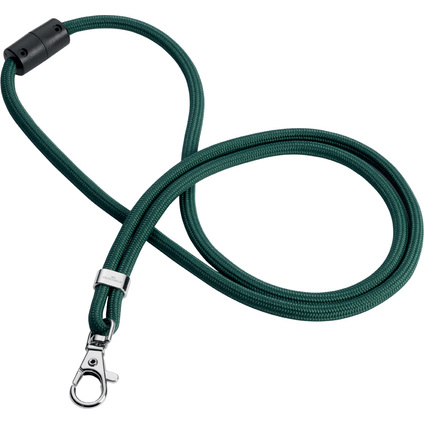 DURABLE Textilband rPET mit Karabiner, Lnge: 460 mm, grn