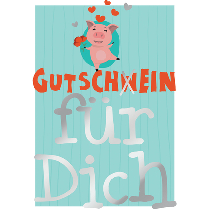 CACTUS Gutscheinkarte "Schweinchen"