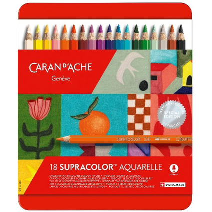 CARAN D'ACHE Buntstifte SUPRACOLOR SONDEREDITION, 18er Etui