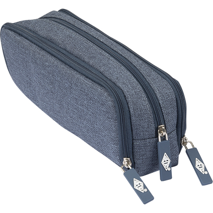 WEDO Schlamper-Etui Denim, Polyester, blau