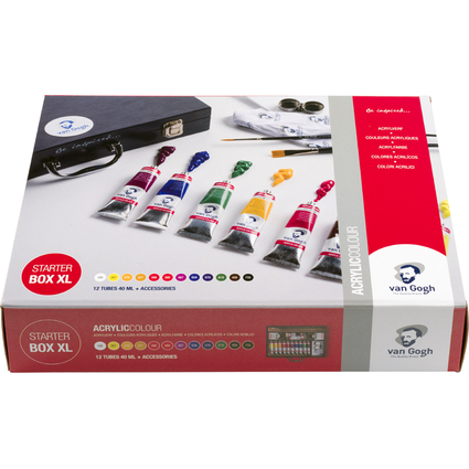 ROYAL TALENS Van Gogh Acrylfarben-Starterbox XL, 12 x 40 ml