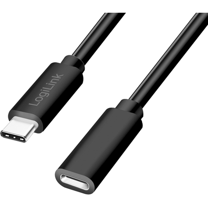 LogiLink USB 2.0 Verlngerungskabel, schwarz, 1,0 m