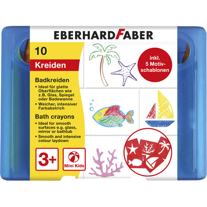 EBERHARD FABER Badkreide Mini Kids, 10er Etui