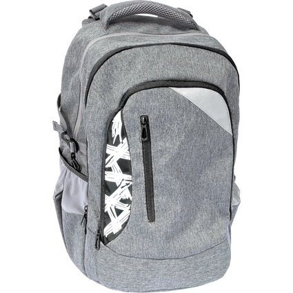 EBERHARD FABER Schulrucksack X-Style, grau/schwarz