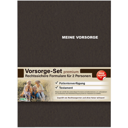 RNK Verlag Vorsorge-Set "Meine Vorsorge", fr 2 Personen